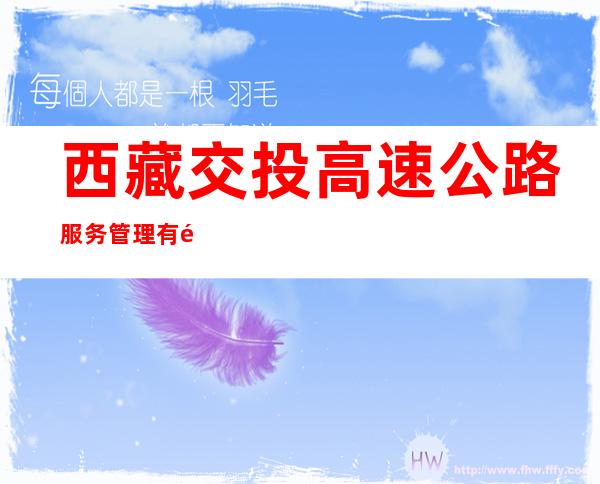 西藏交投高速公路服务管理有限公司